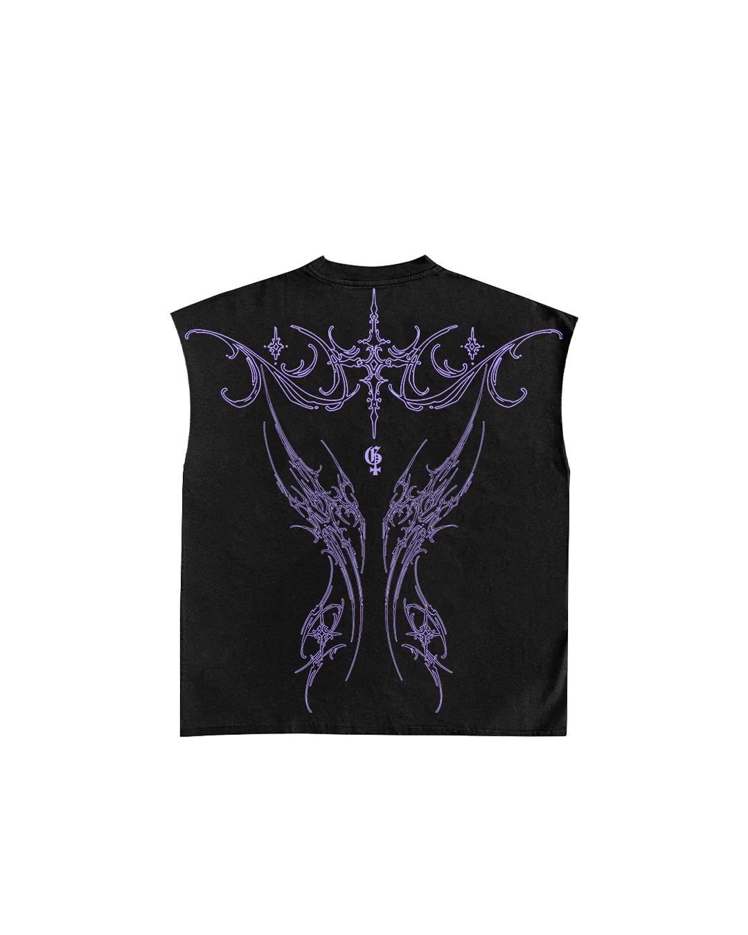Dissect Black Boxy Unisex Vest - Image 6