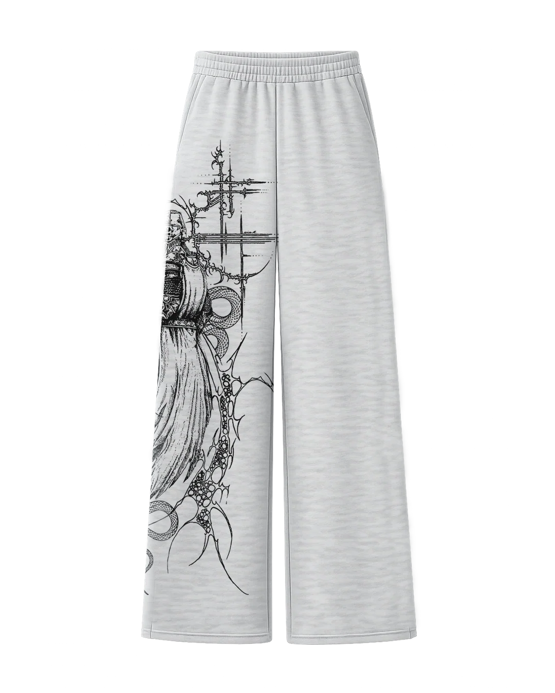 Pain Grey Unisex Straight Fit Baggy Pants - Image 4